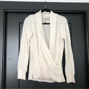 Anthropologie Surplice Sweater